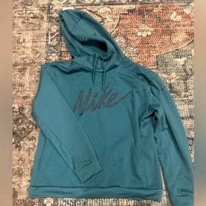 Nike Teal Pullover Hoodie with Script Logo